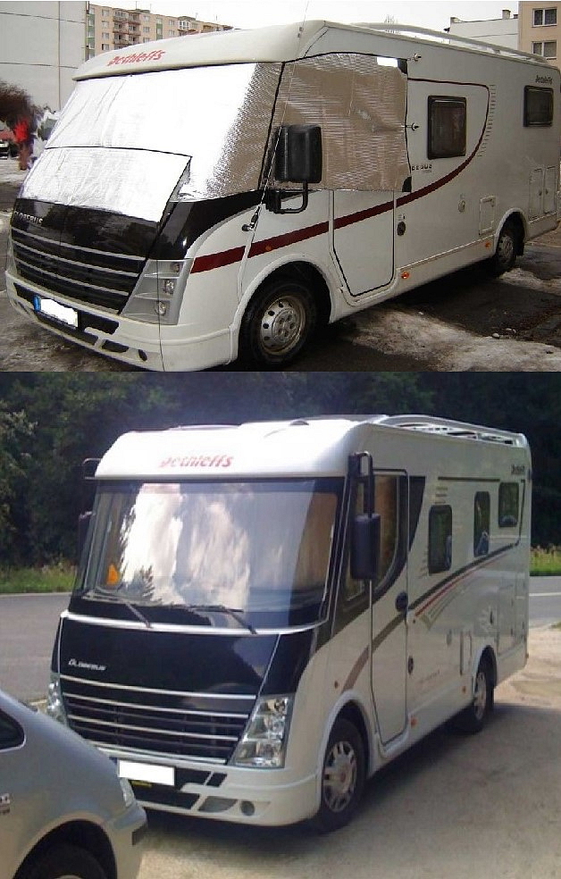 Dethleffs Globebus Fiat 2007 - půlkabát na skla