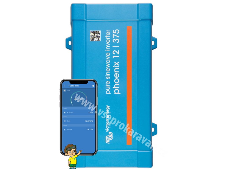 Měnič napětí SINUS Victron Energy Phoenix VE.Direct 375VA 12V