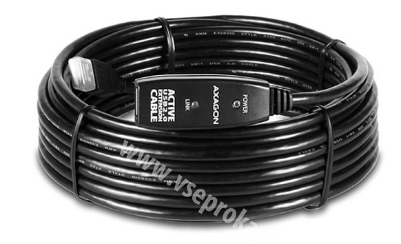 USB prodlužovací kabel 10m aktivní