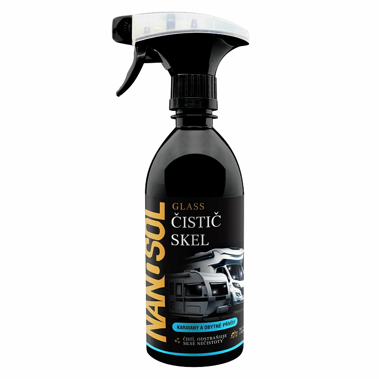 Čistič skel GLASS na karavany a obytné přívěsy, Nanosol