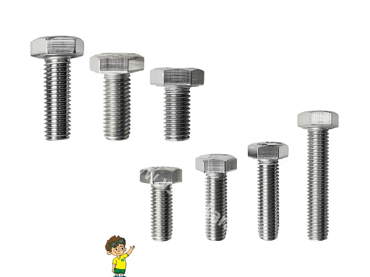 Šroub se šestihrannou hlavou DIN 933