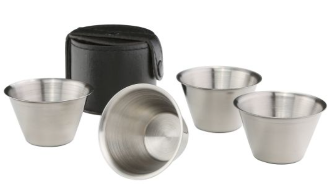 Sada pohárků v koženém pouzdře 4v1 30 ml