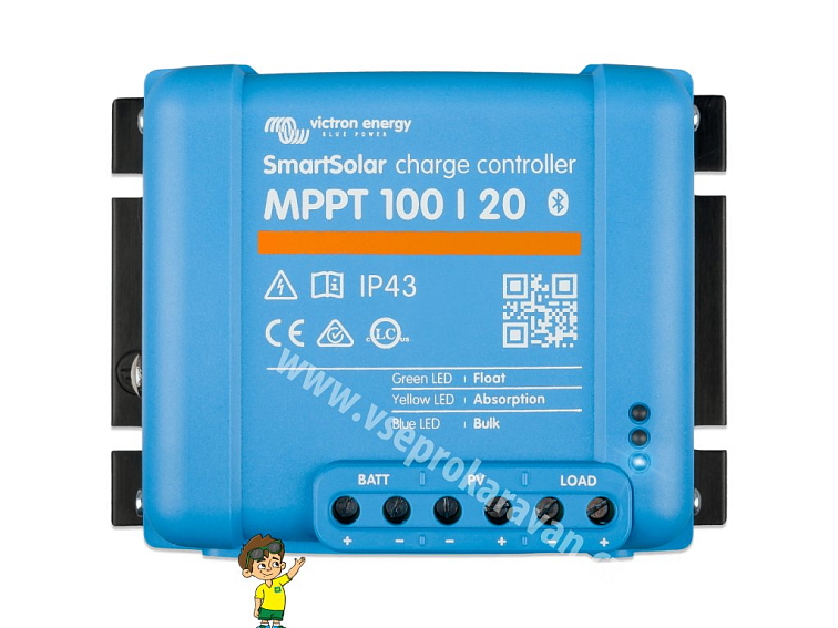 MPPT solární regulátor Victron Energy SmartSolar 100/20