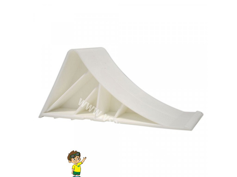 Klín pod kolo, bílý, TRIPUS