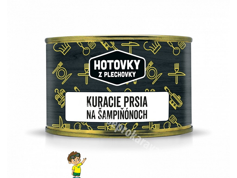 Kuřecí prsa na žampiónech v plechovce