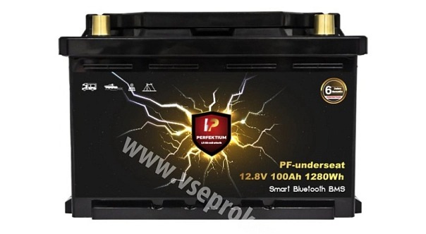 Lithiová baterie Perfektium PF SERIES LiFePO4 12.8V 280Ah s vyhříváním - pod sedadlo