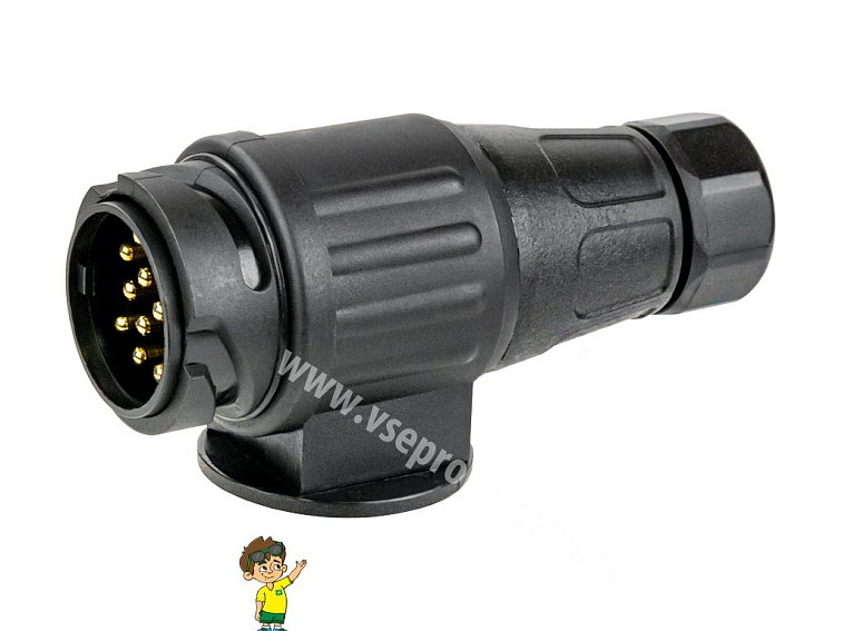 Zástrčka tažného zařízení 13 pólů