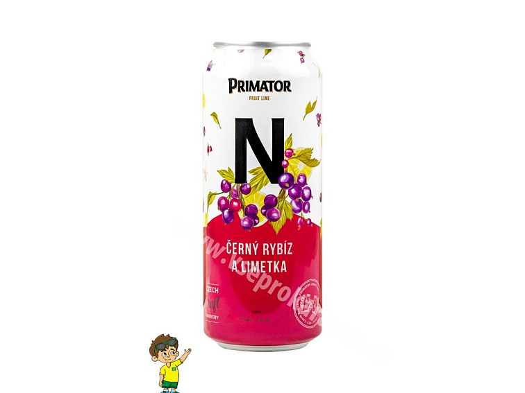 Nealkoholická sada nápojů Primátor 3x černý rybíz a limetka, 2x citrus