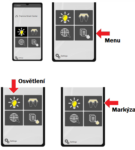 Sada pro ovládání markýzy F80 S pomocí chytrého telefonu