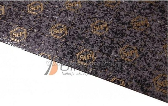 Samolepící polyuretanová zvuková pěna Black Ton 37x50 cm