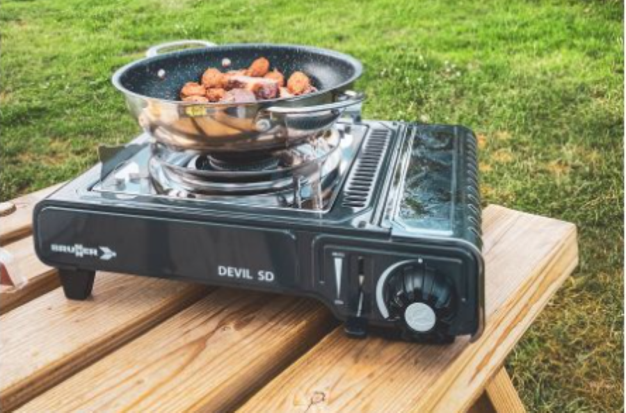 Plynový vařič na kartuše Brunner Devil SD s piezo zapalováním
