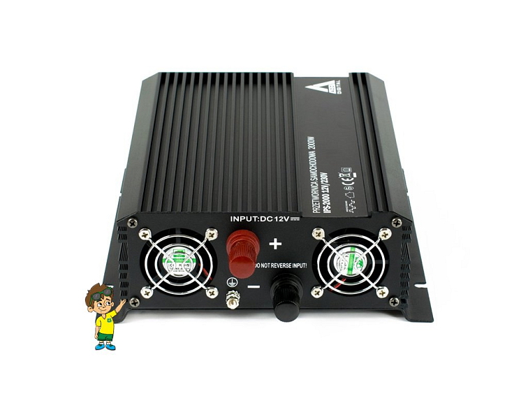 Měnič napětí do auta 12 VDC / 230 VAC IPS-2000 2000W