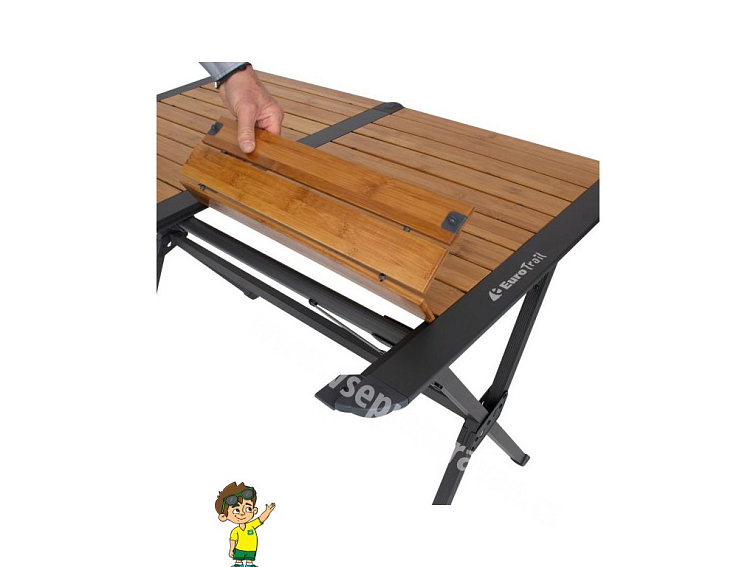 Bambusový rolovací stůl, Chambery