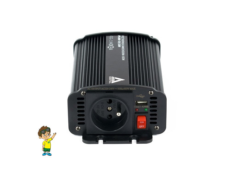 Měnič napětí do auta 12 VDC / 230 VAC IPS-800U 800W