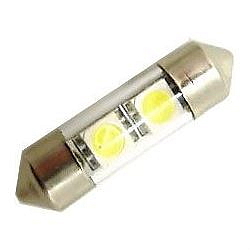 LED žárovka SV8,5-8 sufit 31mm 12V/0,5W bílá, 2xSMD5050
