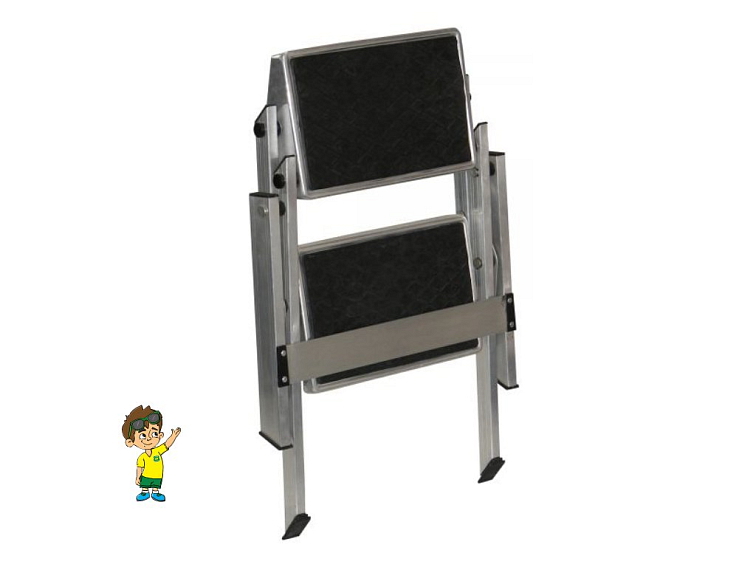 Dvoustupňové hliníkové skládací schůdky