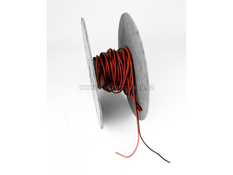 Autokabel 2x1 mm černý/červený