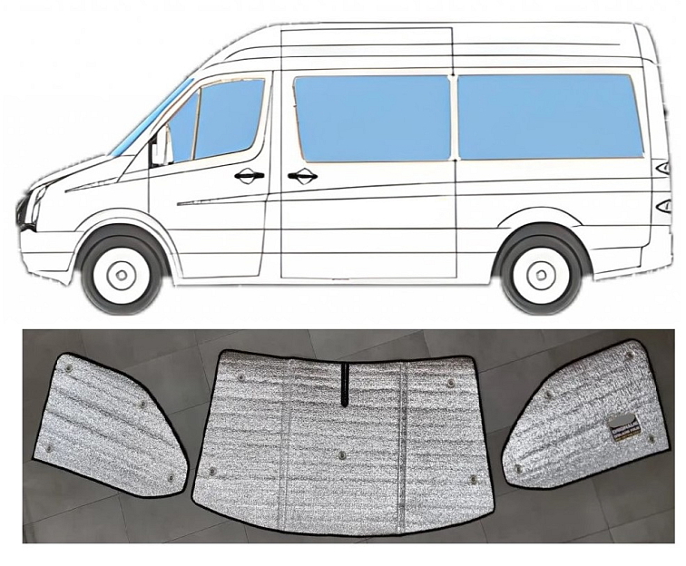 Sluneční clony VW Crafter 2006 - 2017