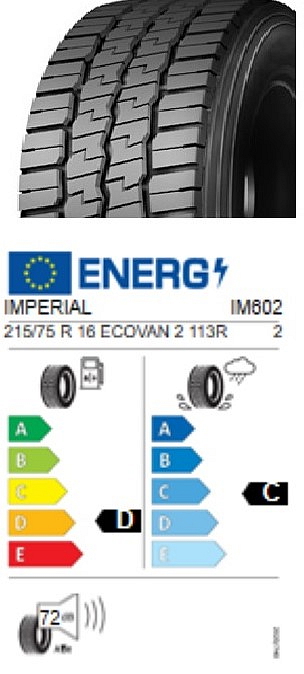 Imperial EcoVan 2, letní, 215/75 R16C 113R