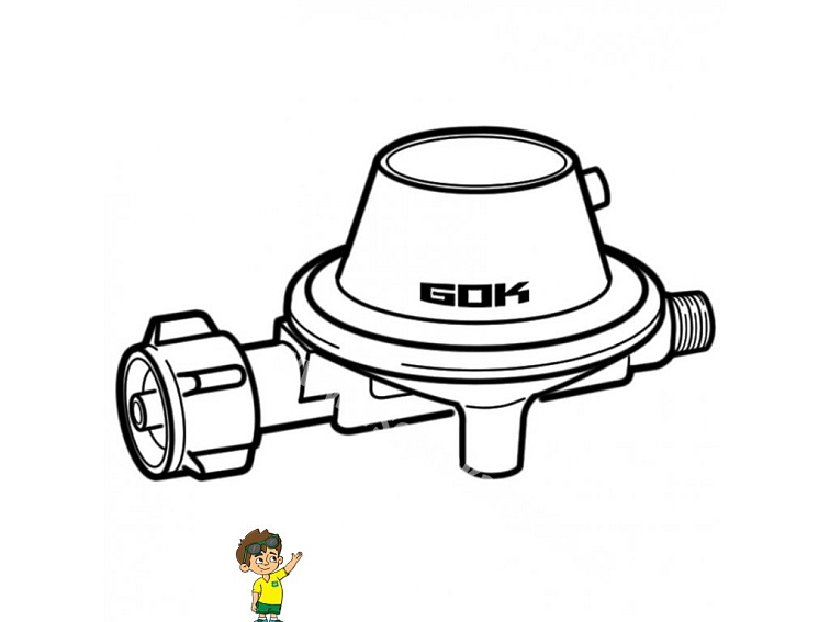 Nízkotlaký regulátor 30mbar, GOK