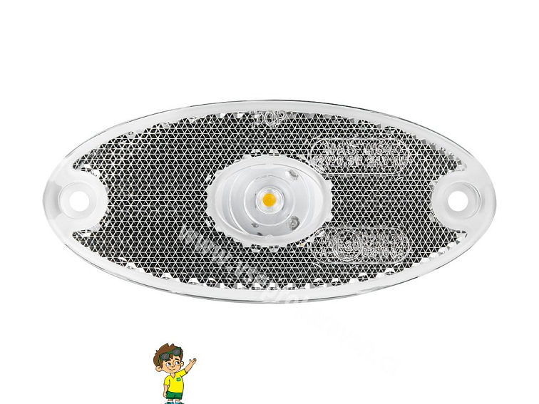 Boční poziční světlo W64 (306P) LED