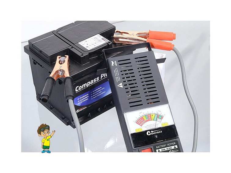 Tester autobaterie zátěžový ANALOG, Compass