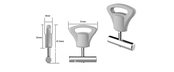 Sada zajištění kedrové lišty Ø 7 mm, 2 ks