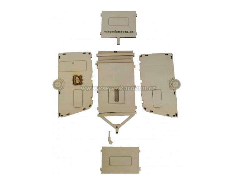 Stavebnice KARAVAN - dřevěná pokladnička