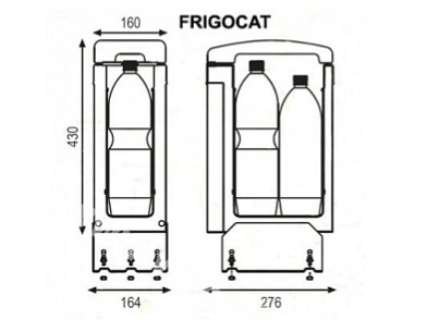 Autochladnička FRIGOCAT 12V 7L, Indel B