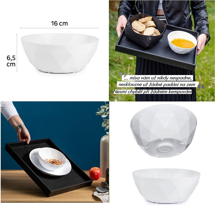 Silwy magnetická cereální mísa 500 ml 2 ks, Hightech