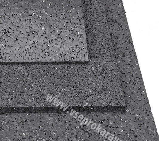 Antivibrační, protiskluzová guma 100x100 cm,Bitmat