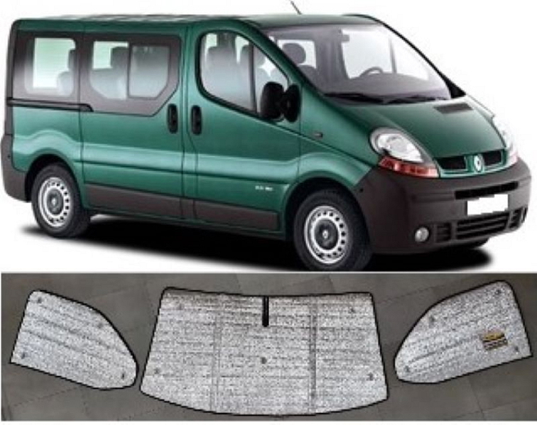 Sluneční clony Renault Trafic 2002-2014 ( Opel Vivaro, Nissan Primastar )