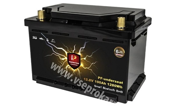 Lithiová baterie Perfektium PF SERIES LiFePO4 12.8V 100Ah pod sedadlo