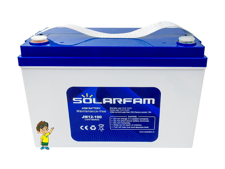 AGM baterie JM12-100, 100Ah 12V