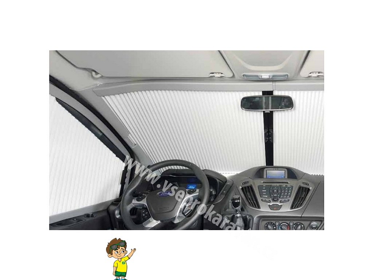 Přední a boční okenní rolety Remis REMIfront pro Ford Transit Custom 2012 – 2018