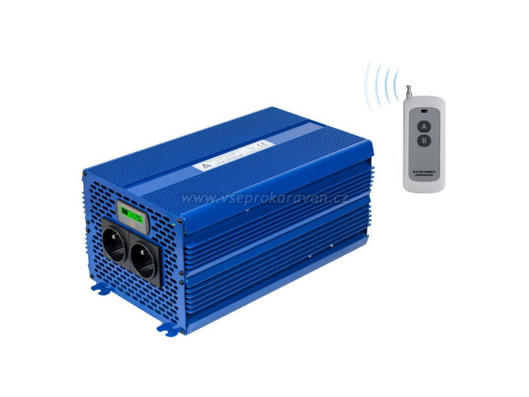 Měnič napětí 12 VDC / 230 VAC ECO MODE SINUS IPS-4000S PRO 4000W