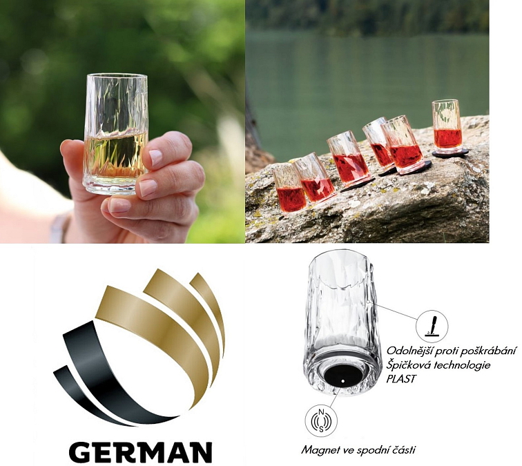 Silwy magnetická plastová sada panáků 40 ml, Hightech