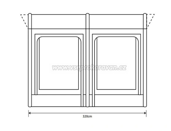 Nafukovací předstan Sportlite Air 320