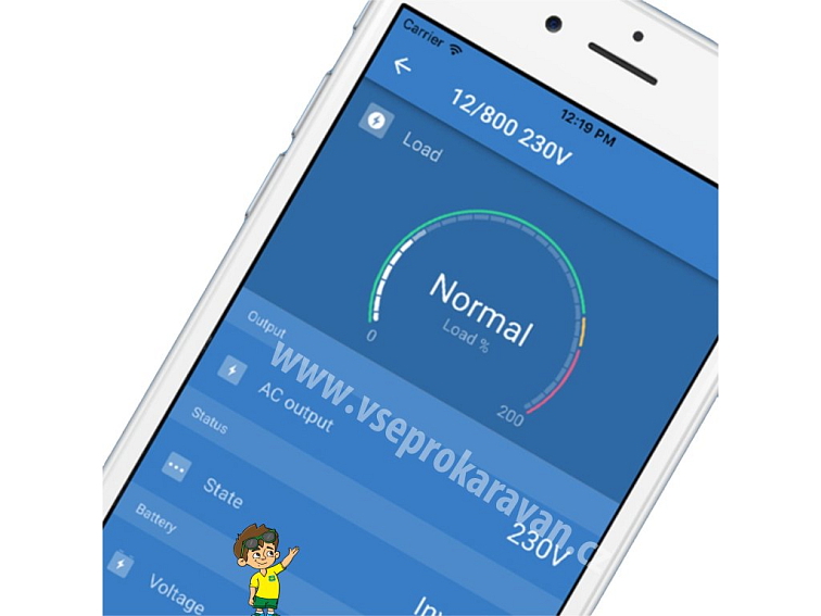 Měnič napětí SINUS Victron Energy Phoenix VE.Direct 500VA 48V