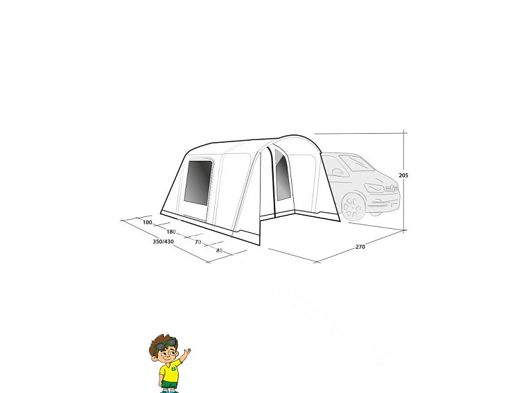 Nafukovací předstan Outwell Talladega Air