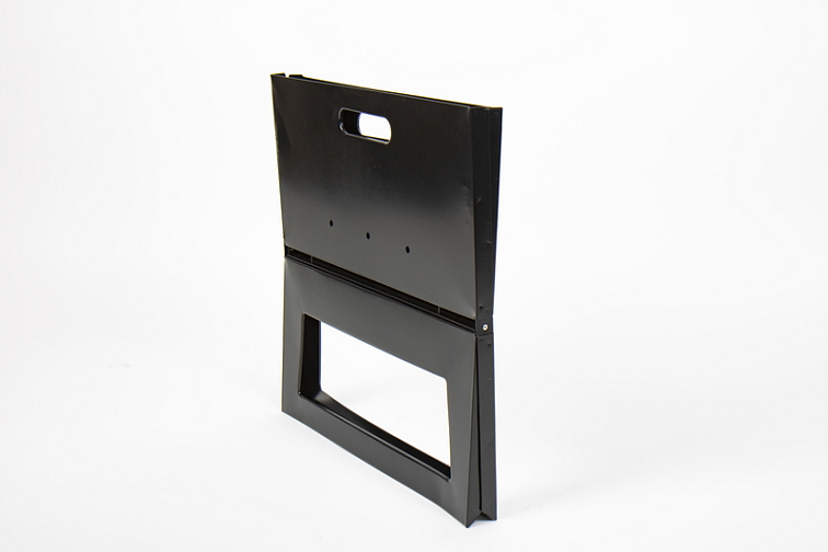 Ocelový gril na dřevěné uhlí 42x27 cm