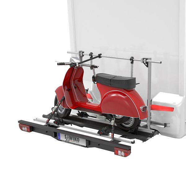 Nosič skútru a jízdního kola na zadní stěnu karavanu, Sawiko Vario