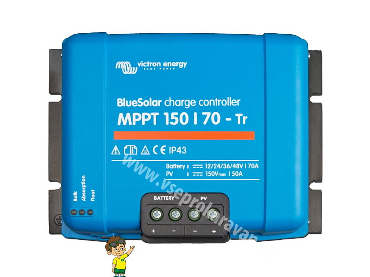 MPPT solární regulátor Victron Energy BlueSolar 150/70-Tr