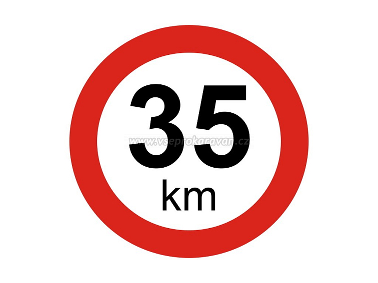 Rychlostní reflexní samolepka 35 km