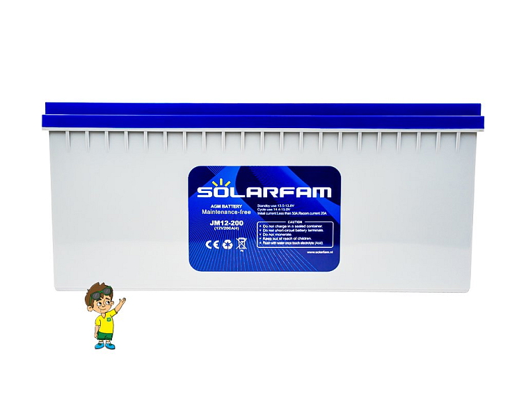 AGM baterie JM12-200, 200Ah 12V