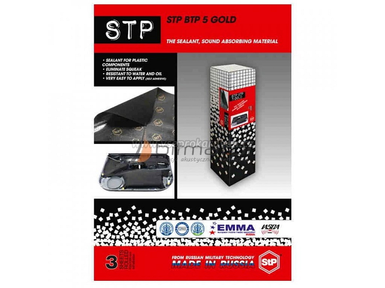 Polyuretanová zvuková izolace s paměťovým efektem StP Biplast 37,5 x 50 cm