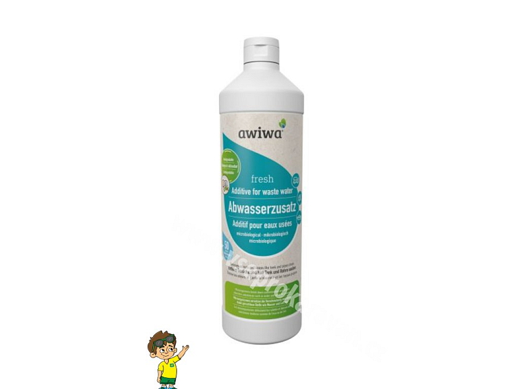 Mikrobiologická přísada do nádrže na odpadní vodu 1l, awiwa fresh