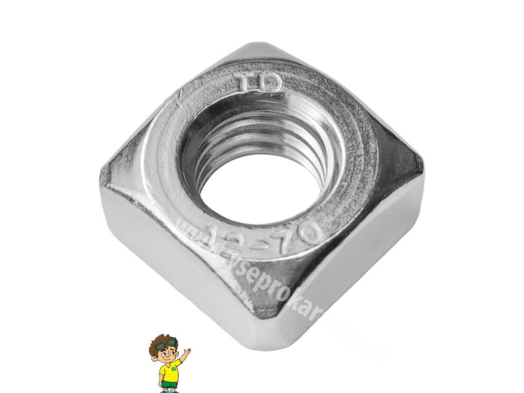 Matice čtyřhranná DIN 557, A2, INOX