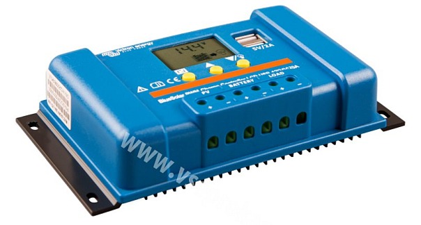 PWM solární regulátor Victron Energy BlueSolar-LCDandUSB 20A