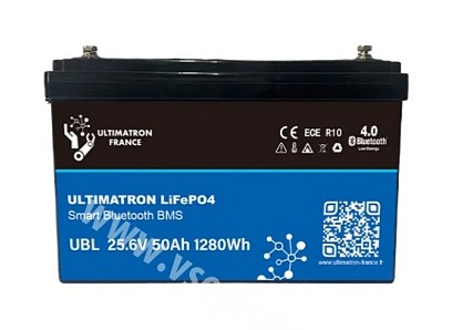 LiFePO4 akumulátor ULTIMATRON UBL-24-54 24V / 54 Ah +L